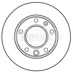 BORG & BECK Тормозной диск BBD5134